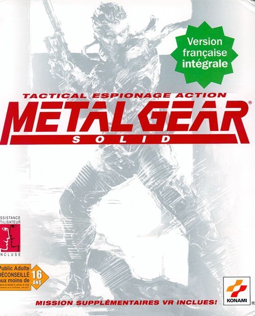 Jaquette de Metal Gear Solid